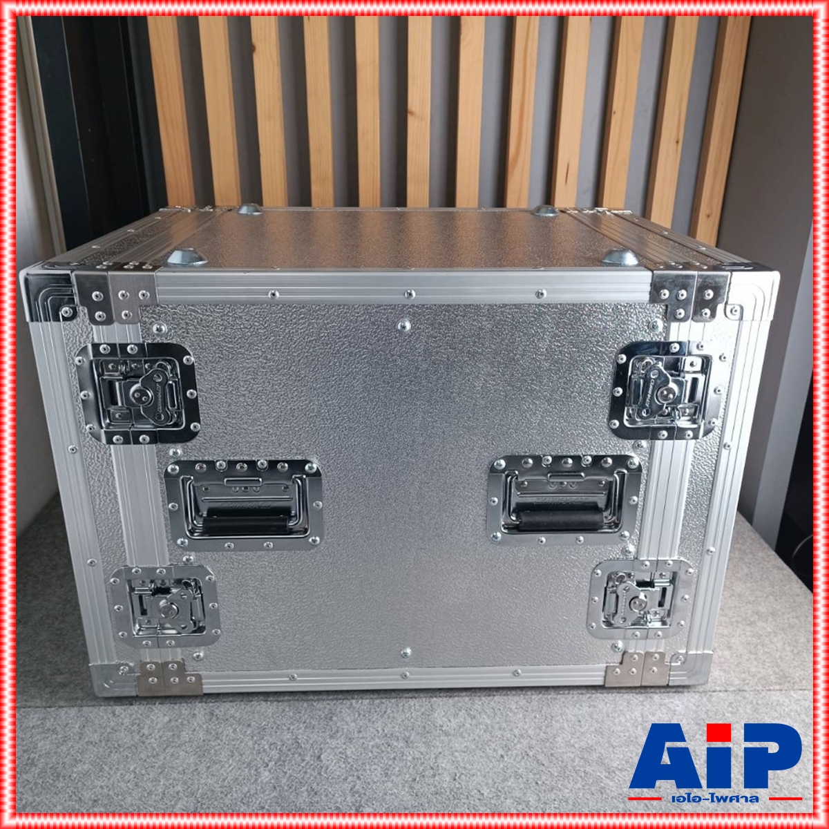 COMPACT B-10U 2ฝาหน้า-หลัง ลึก21" ผิวอลูมิเนียม แร็ค กล่องใส่เครื่องเสียง แร็คลึก21นิ้ว RACK10U เอไอ-ไพศาล