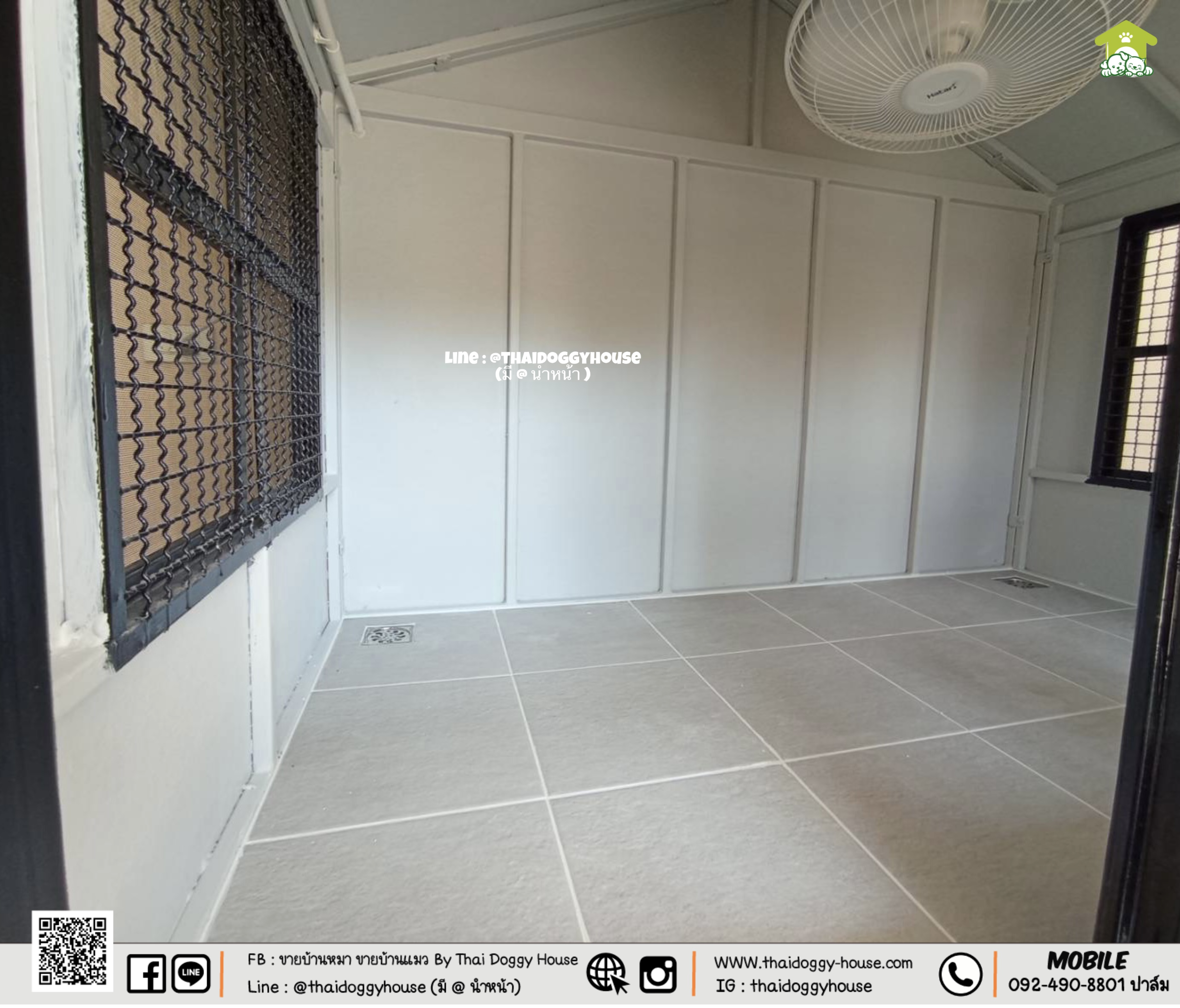 บ้านหมา บ้านแมว " 𝐍𝐎𝐑𝐃𝐈𝐂 𝐒𝐓𝐘𝐋𝐄 " มีตะแกรงเหล็ก มุ้งลวด พร้อมประตูบานสวิง ให้น้องๆเข้า-ออกเองได้ อากาศถ่ายเทได้ดี