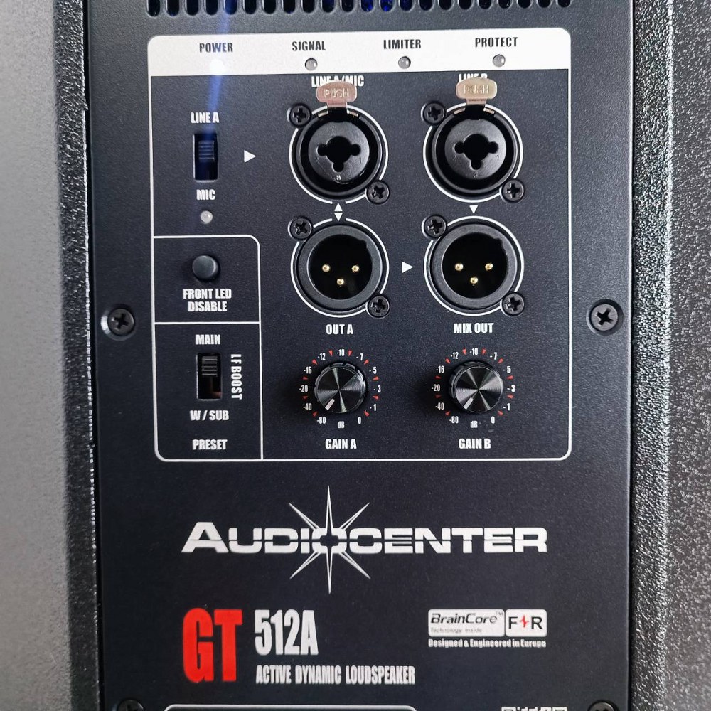 AUDIOCENTER GT512A active speaker ลำโพงกลางแจ้ง ลำโพงมีกำลังขยายในตัวขนาด ออดิโอ เซ็นเตอร์ GT-512A GT 512A เอไอ-ไพศาล +++