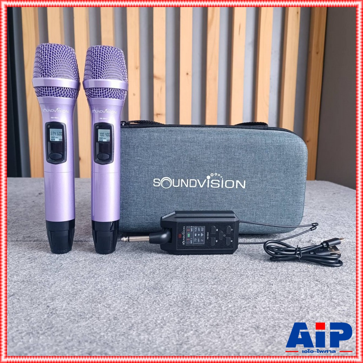 มี 5สี ให้เลือก SOUNDVISION DW-2GO ไมค์ลอยคู่ ดำ / ขาว / ฟ้า / ม่วง / ชมพู / เทา UHF ดิจิตอล ไมโครโฟนไร้สายคู่ DW 2GO DW2GO เอไอ-ไพศาล