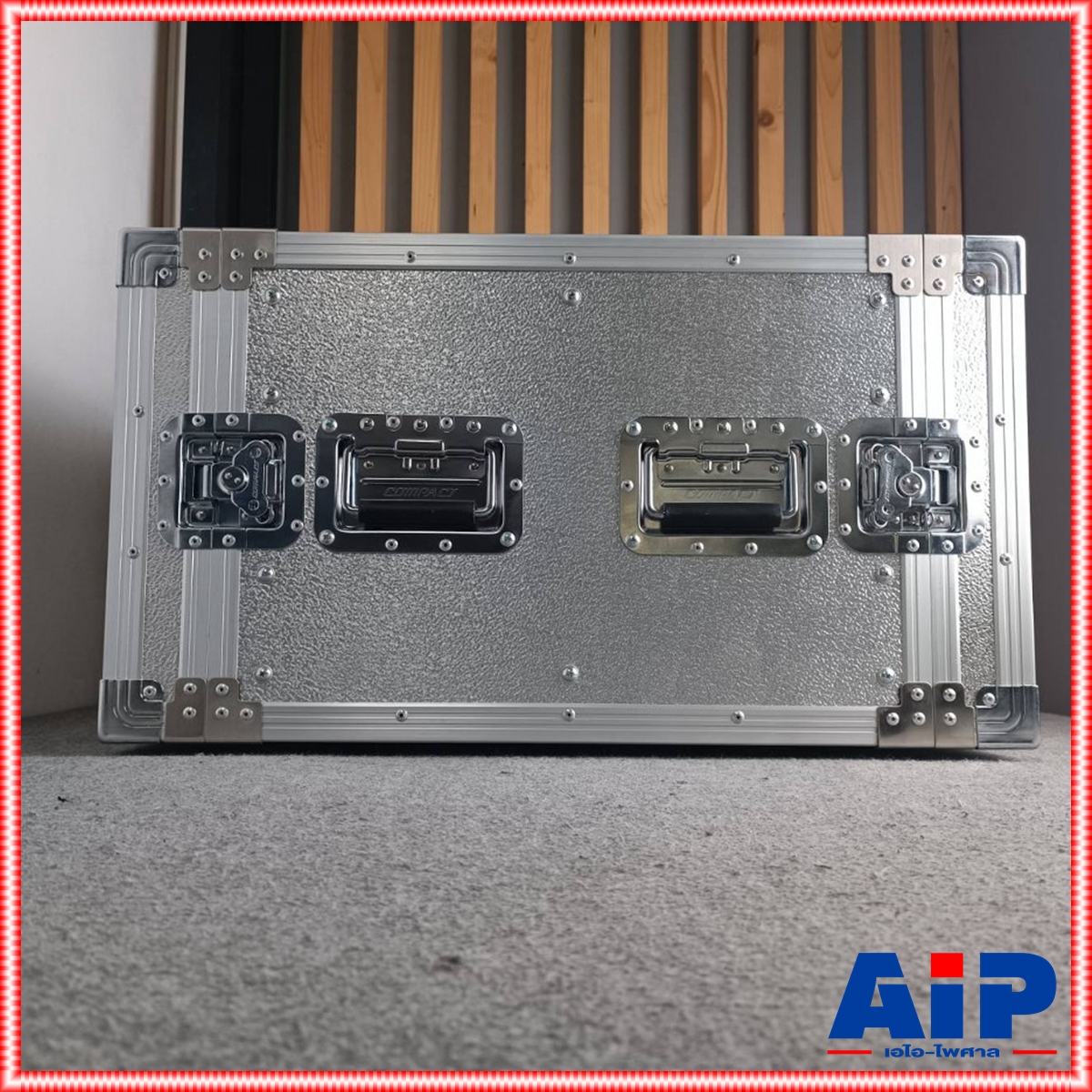 COMPACT B-8U 2ฝาหน้า-หลัง ลึก21" ผิวอลูมิเนียม แร็ค กล่องใส่เครื่องเสียง แร็คลึก21นิ้ว RACK8U เอไอ-ไพศาล