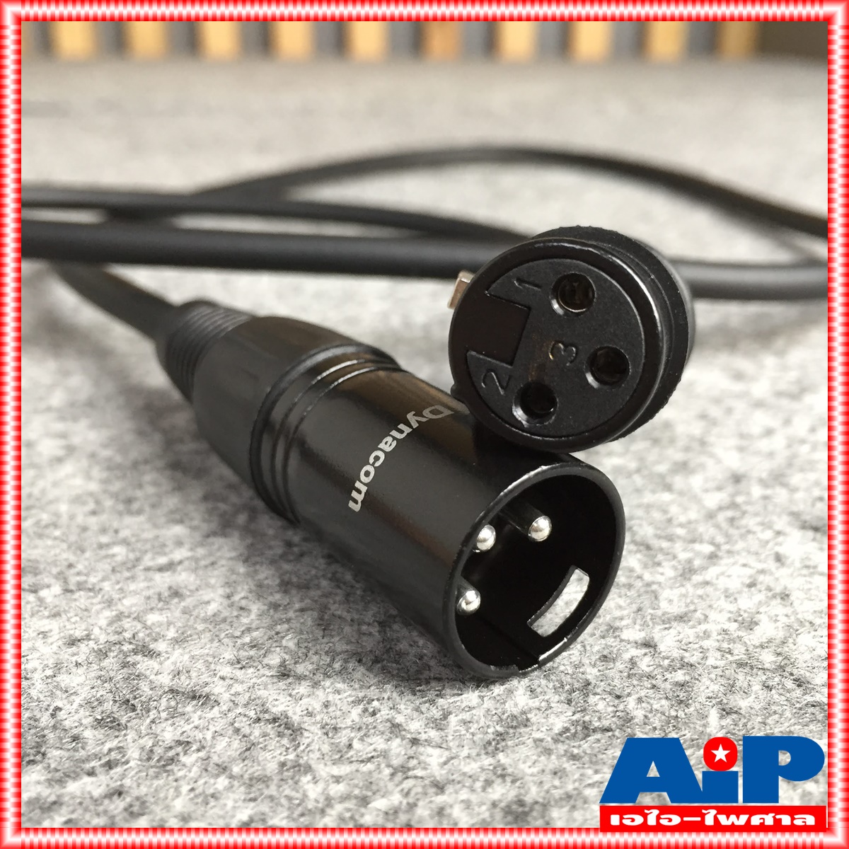 1เมตร สายไมค์ DYNACOM J021 XLR หัวท้าย ผู้ - เมีย ยาว สายสัญญาณ CANNON ผู้ ออก CANNON เมีย สายบาลานซ์ สายต่อไมค์ (ลูกค้าอาจได้รับหัวสีเงินหรือดำขึ้นกับล็อตผลิตครับ)