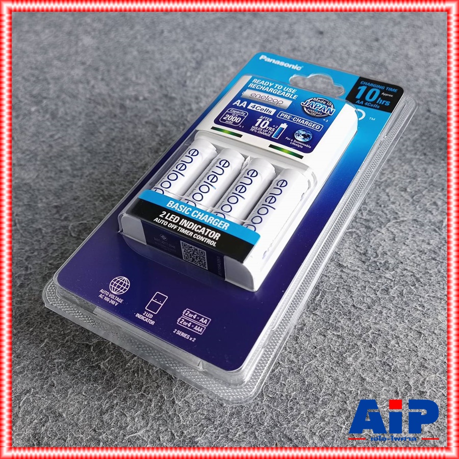 แถมถ่าน4ก้อน เครื่องชาร์จถ่าน 10ชม. PANASONIC K-KJ51MCC40T ชาร์จ10ชั่วโมง ถ่านชาร์จ เครื่องชาร์จถ่าน เครื่องชาร์จพร้อมถ่าน KJ51MCC40T KJ 51 MCC 40 T เอไอ-ไพศาล +++