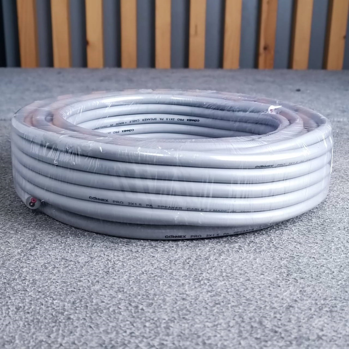 30เมตร CONNEXสายลำโพง PRO2x1.5 สายสีเทา สายลำโพงกลมเทา ขนาด1.5mm สายลำโพงกลางแจ้ง Speaker Cable เอไอ-ไพศาล