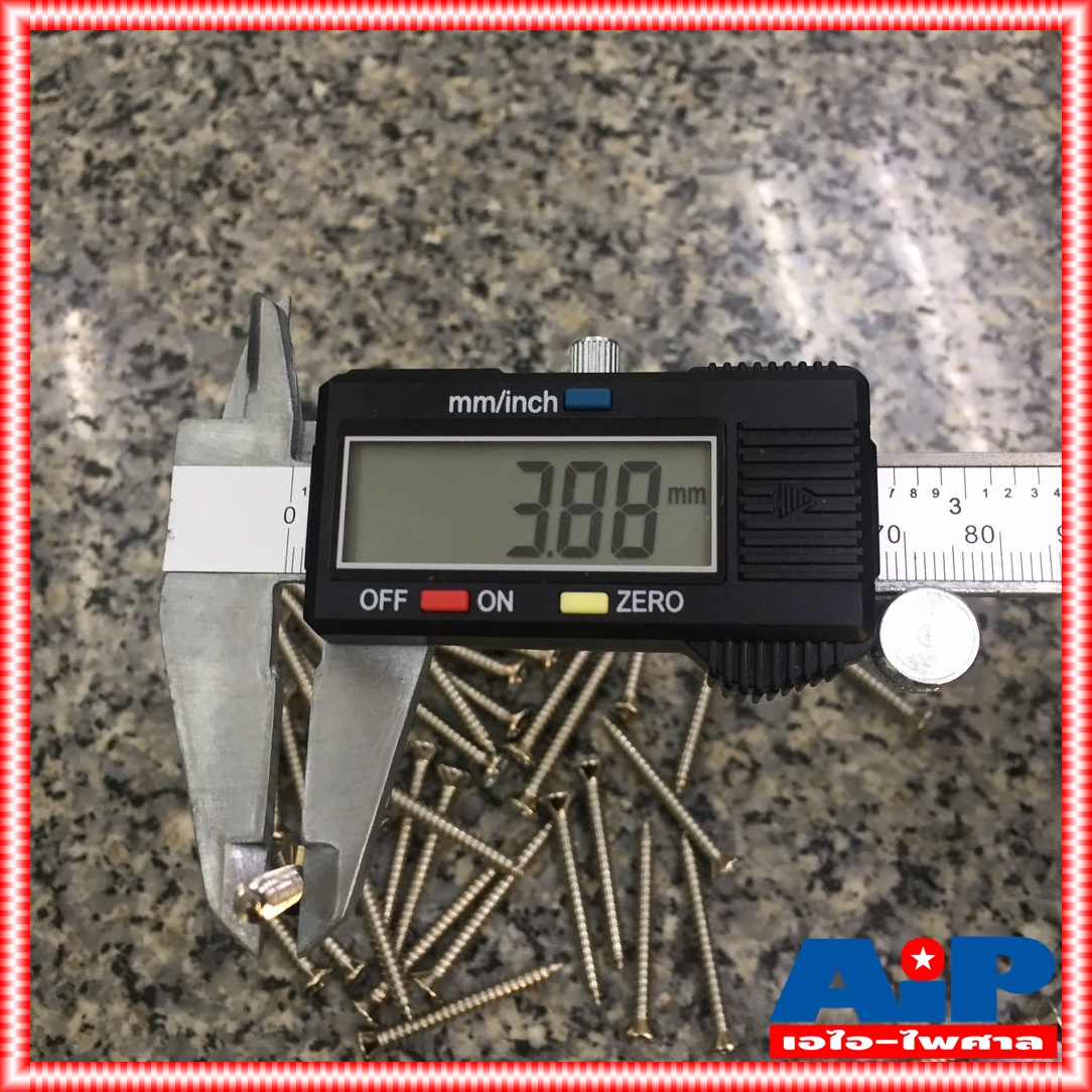 ถุง20ตัว สกรู FH 8X1.5" น็อต8X1.5นิ้ว น็อตหัวแบน น็อตประกอบตู้ลำโพง น็อต