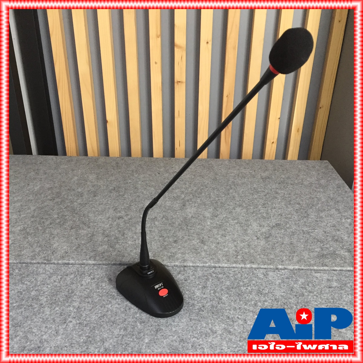 BEST MIC-68 ไมค์ตั้งโต๊ะมีไฟ ไมค์ Condenser ไมค์คอยาว60cm ไมค์ Condenser ตอบสนองความถี่ (Hz) 60Hz-16000Hz MIC68 MIC 68 เอไอ-ไพศาล