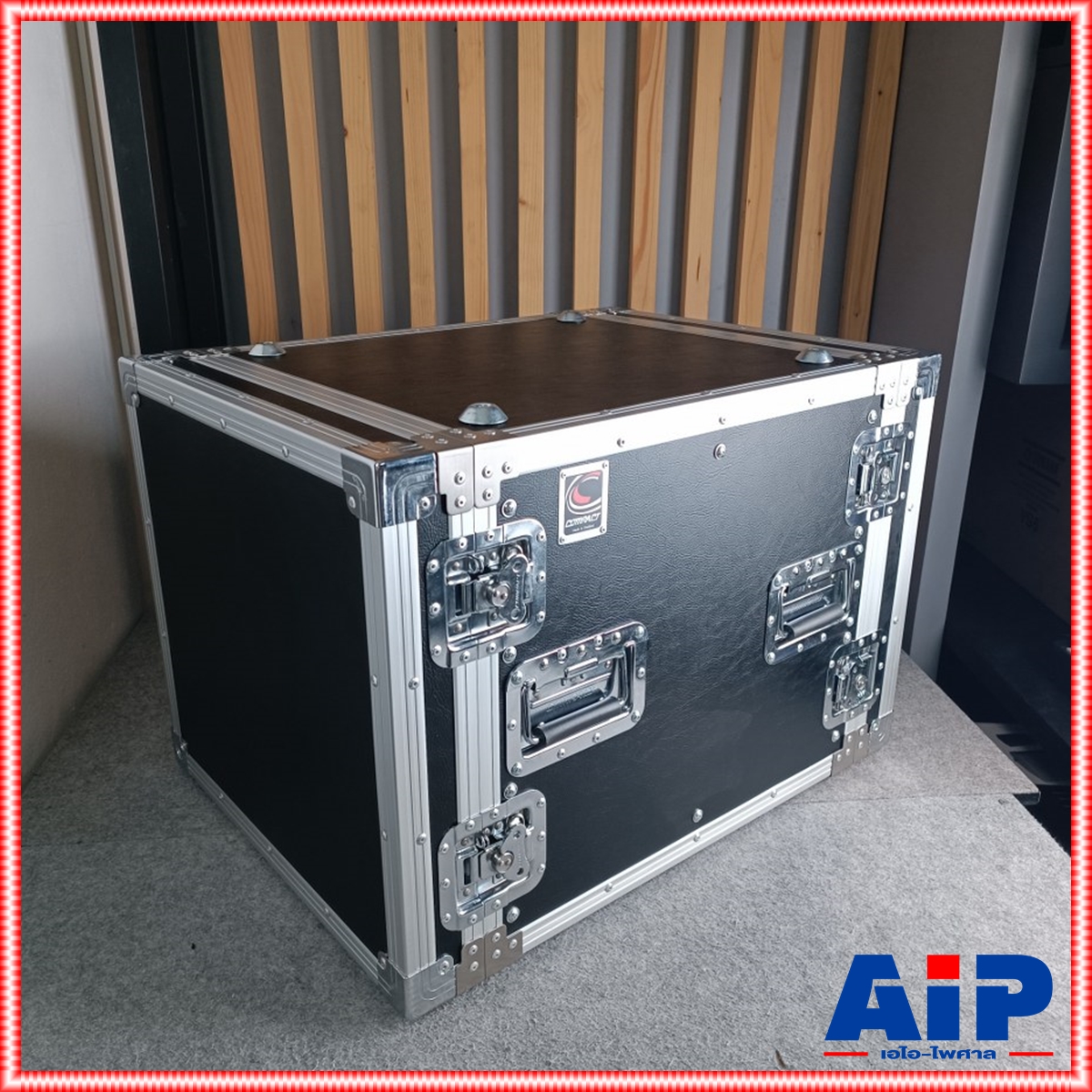 COMPACT B-10U สีดำ RACK ลึก21นิ้ว แร็ค กล่องใส่เครื่องเสียง แร็คลึก21นิ้ว กล่องแร็คสีดำ RACK10U เอไอ-ไพศาล