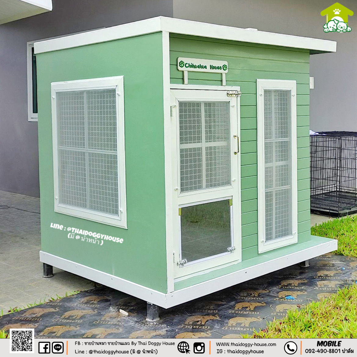 บ้านหมา บ้านแมว "𝐁𝐎𝐗 𝐒𝐓𝐘𝐋𝐄" โทนสีพาสเทล น่ารักมากๆ 💚💛