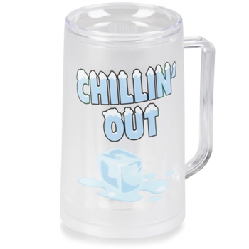 แก้วทำเกล็ดน้ำแข็ง แก้ว 2 ชั้น เก็บความเย็น ทำวุ้นน้ำแข็ง 400ML, 400ML Double Deck Freezer Mug