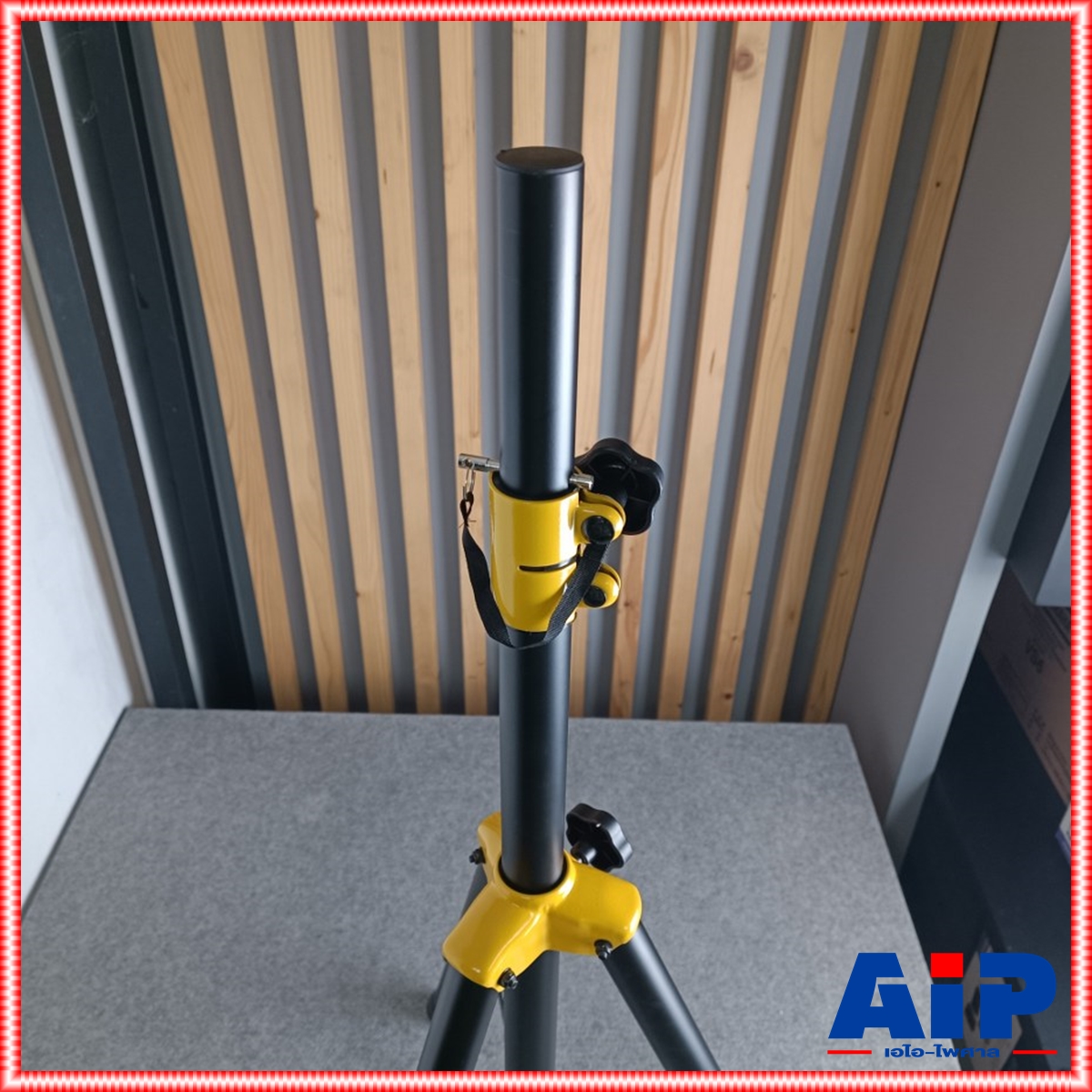 2ต้น NTS S-16 ขาตั้งลำโพง ข้อต่อเหล็กสีเหลือง ขาตั้งตู้ลำโพง NTS S 16 เอ็นทีเอส S16 ขาตั้งตู้ลำโพงแบบฐาน 3 ขา เอไอ-ไพศาล