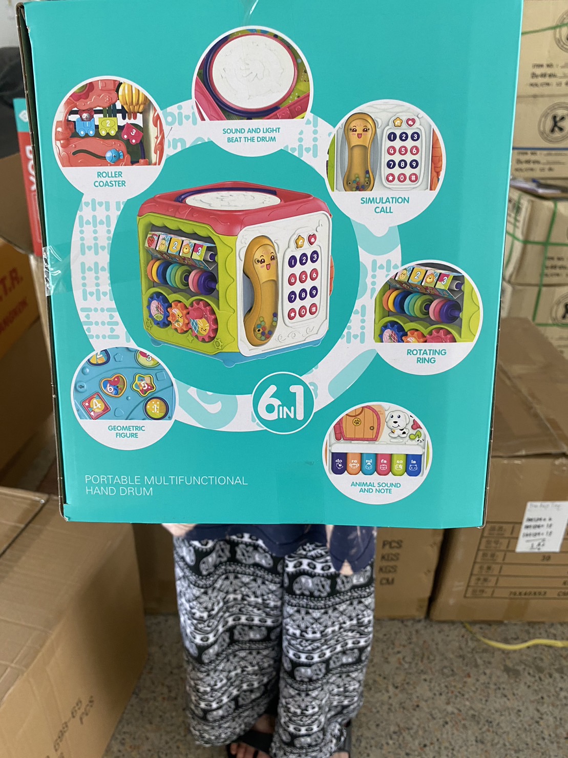 698-65 กล่องกิจกรรมเด็ก กล่องออร์แกนใส่ถ่านเสียงดนตรี ปลีกชิ้นละ