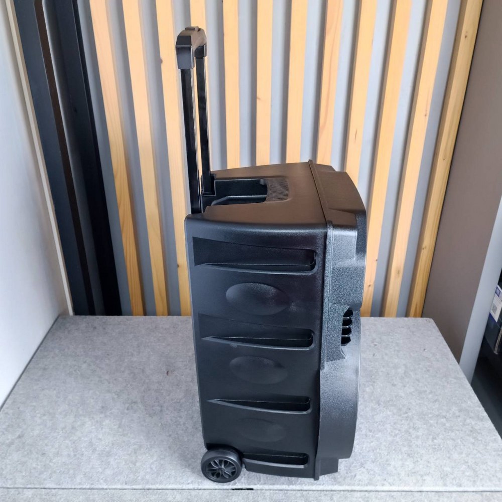 NPE TB-15BAT ลำโพงล้อลาก 15นิ้ว ตู้ลำโพงมีแอมป์ BLUETOOTH USB FM RECORD พร้อมไมค์ลอย 2 ตัว มีแบตในตัวชาร์จได้ มีล้อลาก TB 15BAT TB15BAT เอไอ-ไพศาล