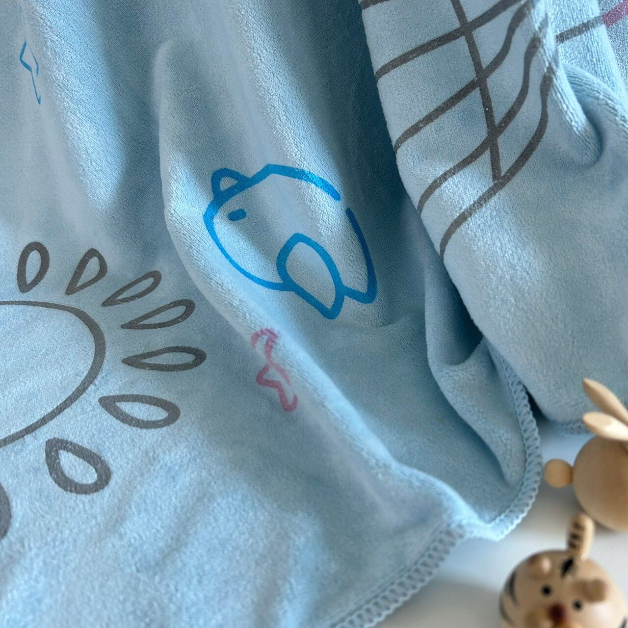 🍀HAVEN Towel Microfiber🍀ผ้าเช็ดตัว ผ้าขนหนู ไมโครไฟเบอร์ ขนาด 28*56 นิ้ว HAVEN แท้💯MPC Balloon Blue