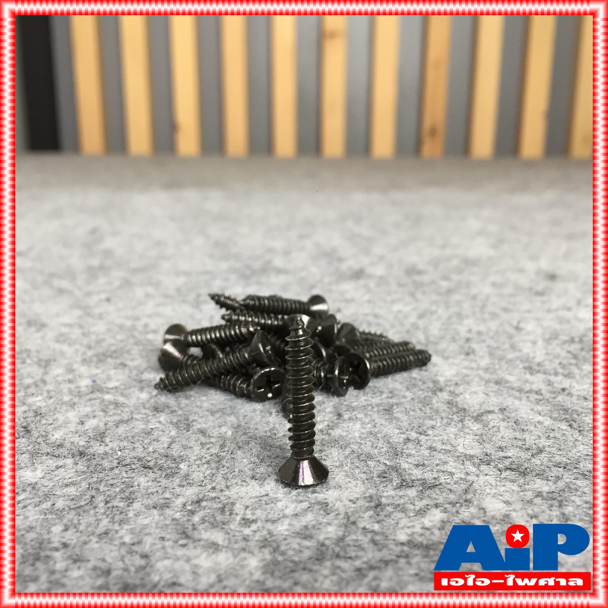 แพ็ค20ตัว สกรู FHดำ 8x1 สกรูดำ สกรูเกลียวปล่อย น็อต น็อตเกลียวปล่อย น็อตประกอบตู้ลำโพง สกรูหัวกลม ประกอบตู้ลำโพง