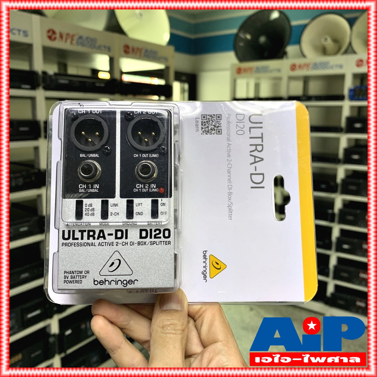 BEHRINGER DI20 ULTRA DI BOX DI 20 Professional Active 2 Channel DI-Box Splitter DI-20 เอไอ-ไพศาล +++