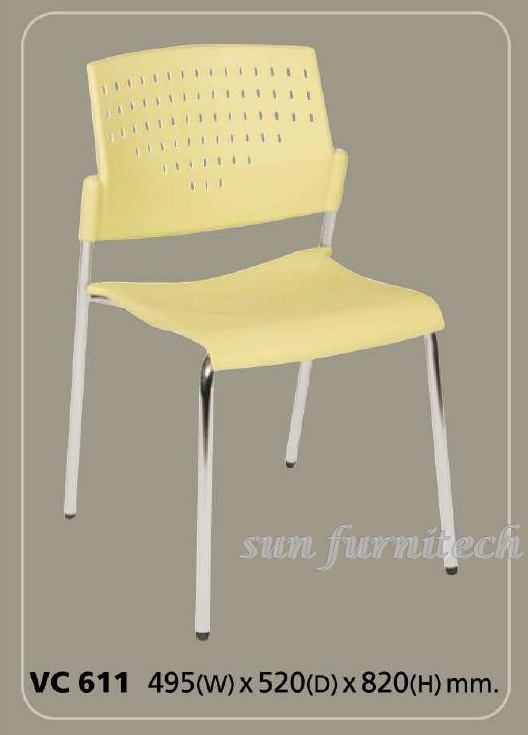 เก้าอี้จัดเลี้ยง, เก้าอี้โรงอาหาร, เก้าอี้พลาสติก, เก้าอี้รับแขก, เก้าอี้อเนกประสงค์ VC รุ่น VC-611