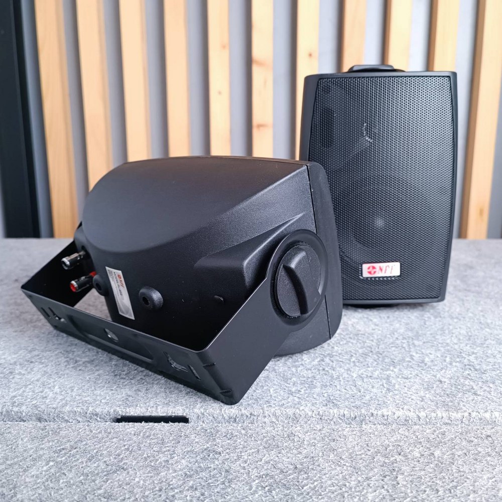 *ราคาต่อ1คู่ 2ใบ* ตู้ลำโพง NPE 4 นิ้ว รุ่น FL-402 สีดำ ลำโพงติดผนัง FL402 พร้อมขาแขวน ลำโพงแขวน 4 นิ้ว เอไอ-ไพศาล