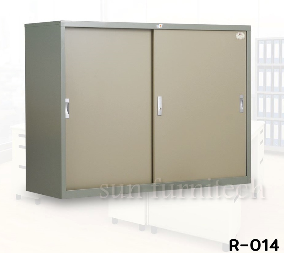 ตู้เอกสารบานเลื่อนทึบเตี้ย 4 ฟุต, ตู้เอกสารเตี้ยบานเลื่อนทึบ, ตู้เอกสารเตี้ยบานเลื่อนทึบ ขนาด 4 ฟุต Taiyo รุ่น R-014T