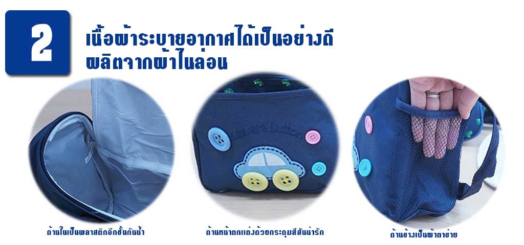 230676 ของใช้เด็กกระเป๋าใส่ของเด็กเซท 3 ใบ (ของใหม่เหลืองใช้งานได้ปกติ)