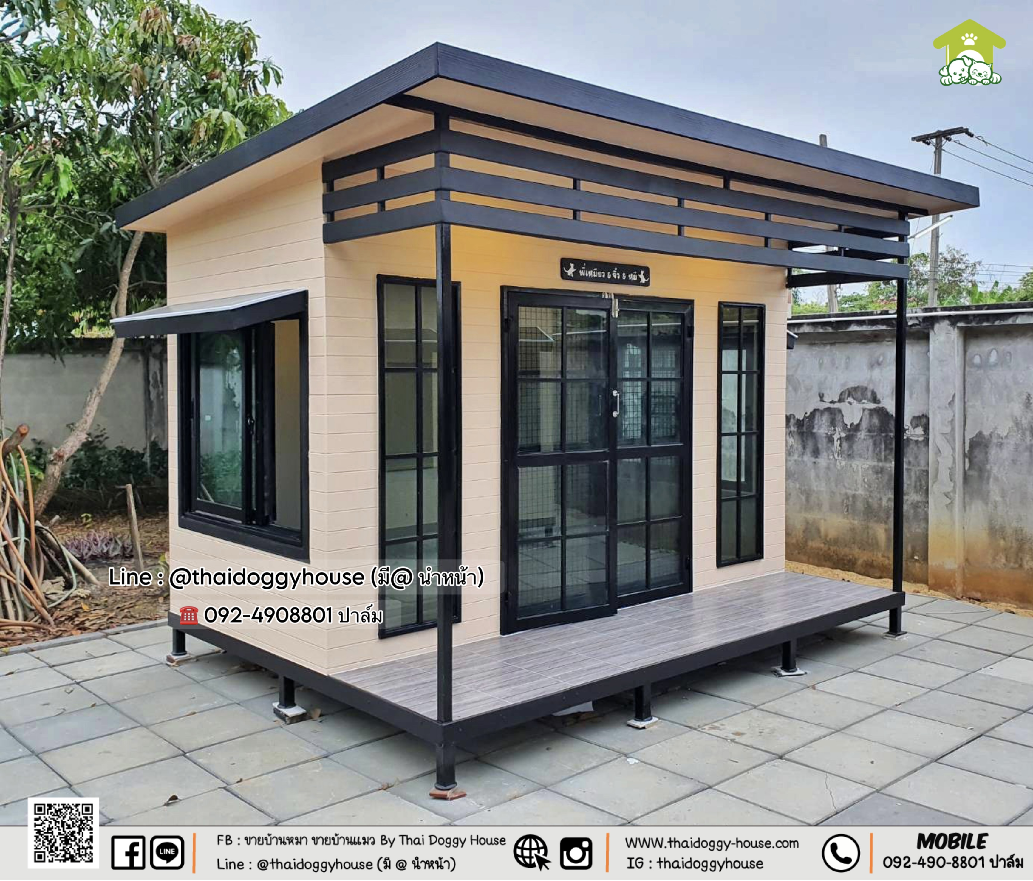 บ้านหมา บ้านแมว บ้านสัตว์เลี้ยง 𝐓𝐡𝐚𝐢 𝐝𝐨𝐠𝐠𝐲 𝐡𝐨𝐮𝐬𝐞 แบบบ้าน 𝐌𝐨𝐝𝐞𝐫𝐧 𝐒𝐭𝐲le
