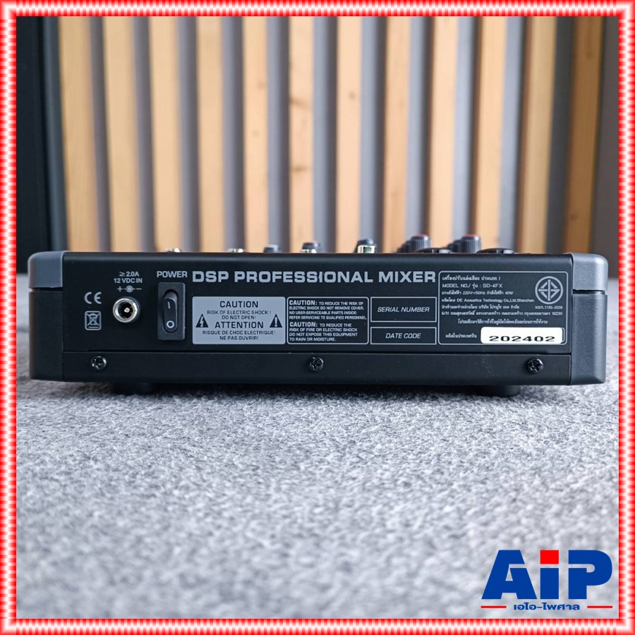 PROEUROTECH SD-4FX MIXER มิกซ์ มิกเซอร์ MIX เครื่องเสียง เครื่องปรับแต่งเสียง มิกซ์ PRO EUROTECH SD 4FX SD4FX เอไอ-ไพศาล