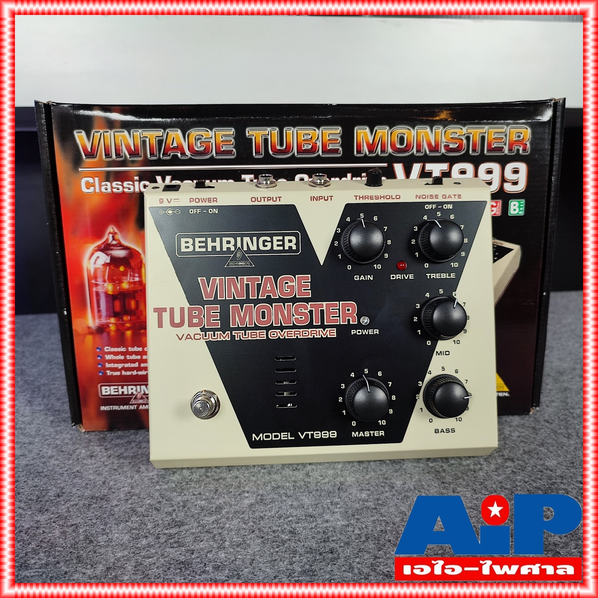 BEHRINGER VT999 เอฟเฟคกีต้าร์ vintage Tube Monster Overdrive Pedal เอฟเฟ็คกีตาร์ที่ให้เสียง Overdrive แบบ tube Behringer VT 999 VT-999 +++ เอไอ-ไพศาล