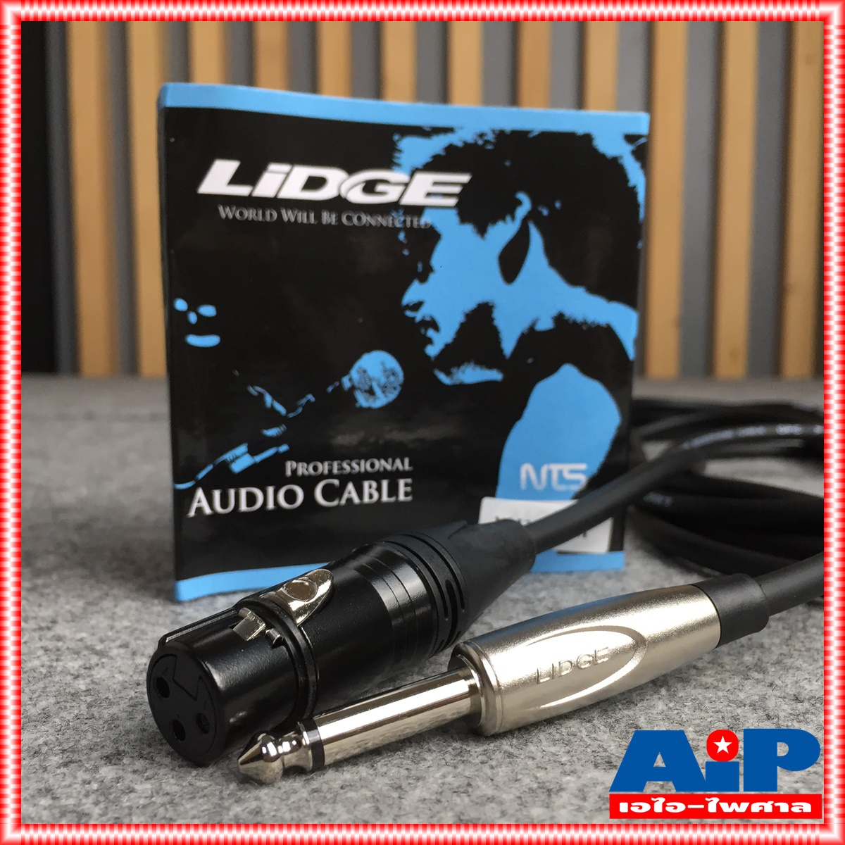 5เมตร LIDGE YM-379B สายXLR เมีย- PHONE ผู้ YM379B YM 379 B สาย XLR เมีย - โฟนผู้ 5M สายไมค์5เมตร