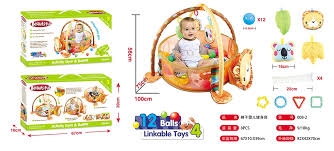 008-2 ของเล่นเด็กเพลยิมสิงโตพร้อมลูกบอล โมบายผ้า กล่องใหญ่ ปลีกชิ้นละ