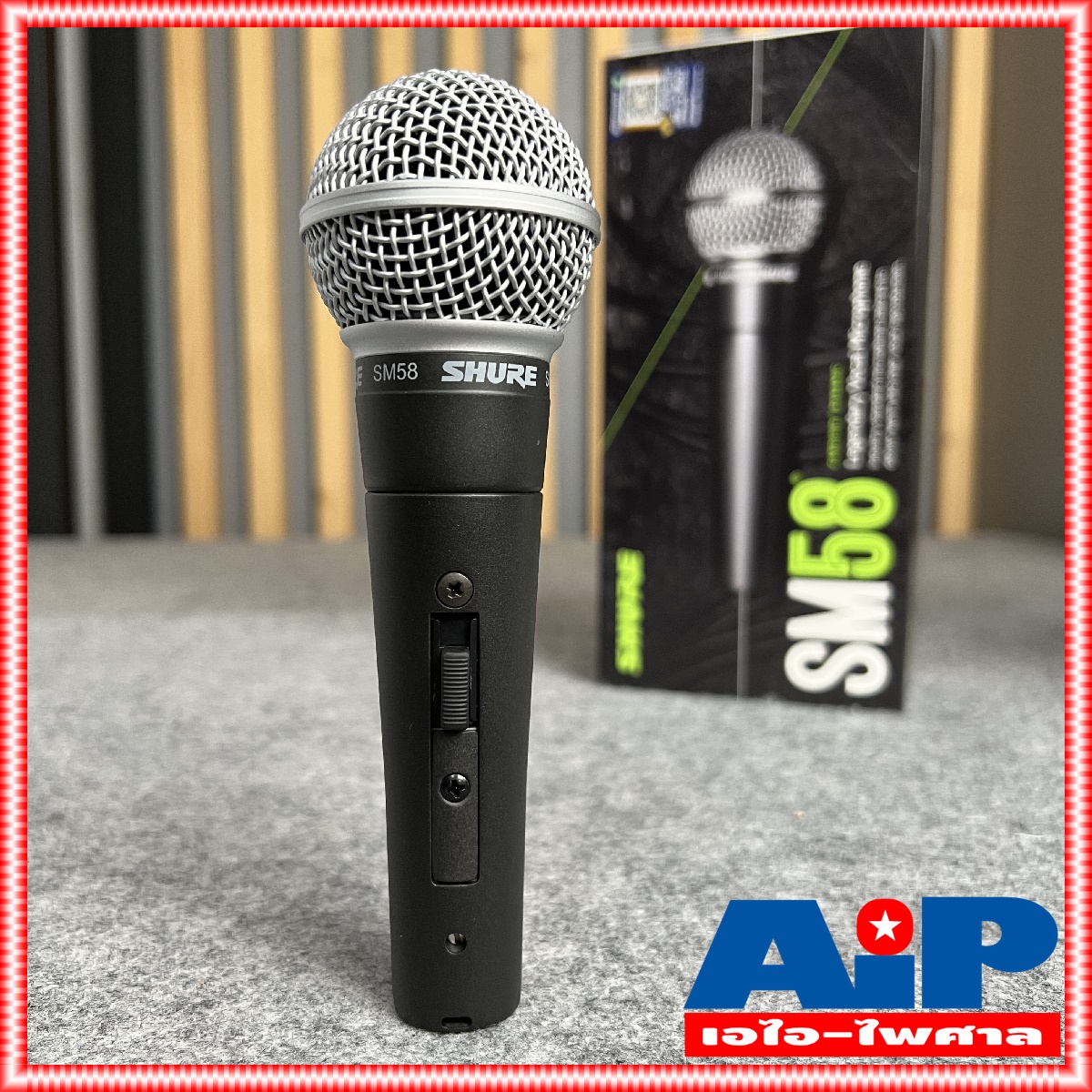 แท้มหาจักร* SHURE ไมโครโฟน รุ่น SM58S SM58 SM 58 S Dynamic Microphone ชัวร์ ไมค์ ไมค์สาย ไมค์ร้องเพลง ไมค์พูด SM-58S +++