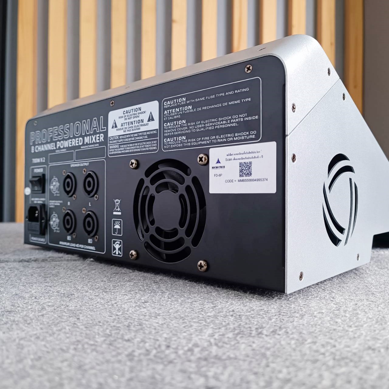 MICROTECH FD-8P powermixer เพาเวอร์มิกเซอร์ 8 ช่อง มิกเซอร์ เอฟเฟคแท้ ไมโครเทค MICROTECH เอไอ-ไพศาล