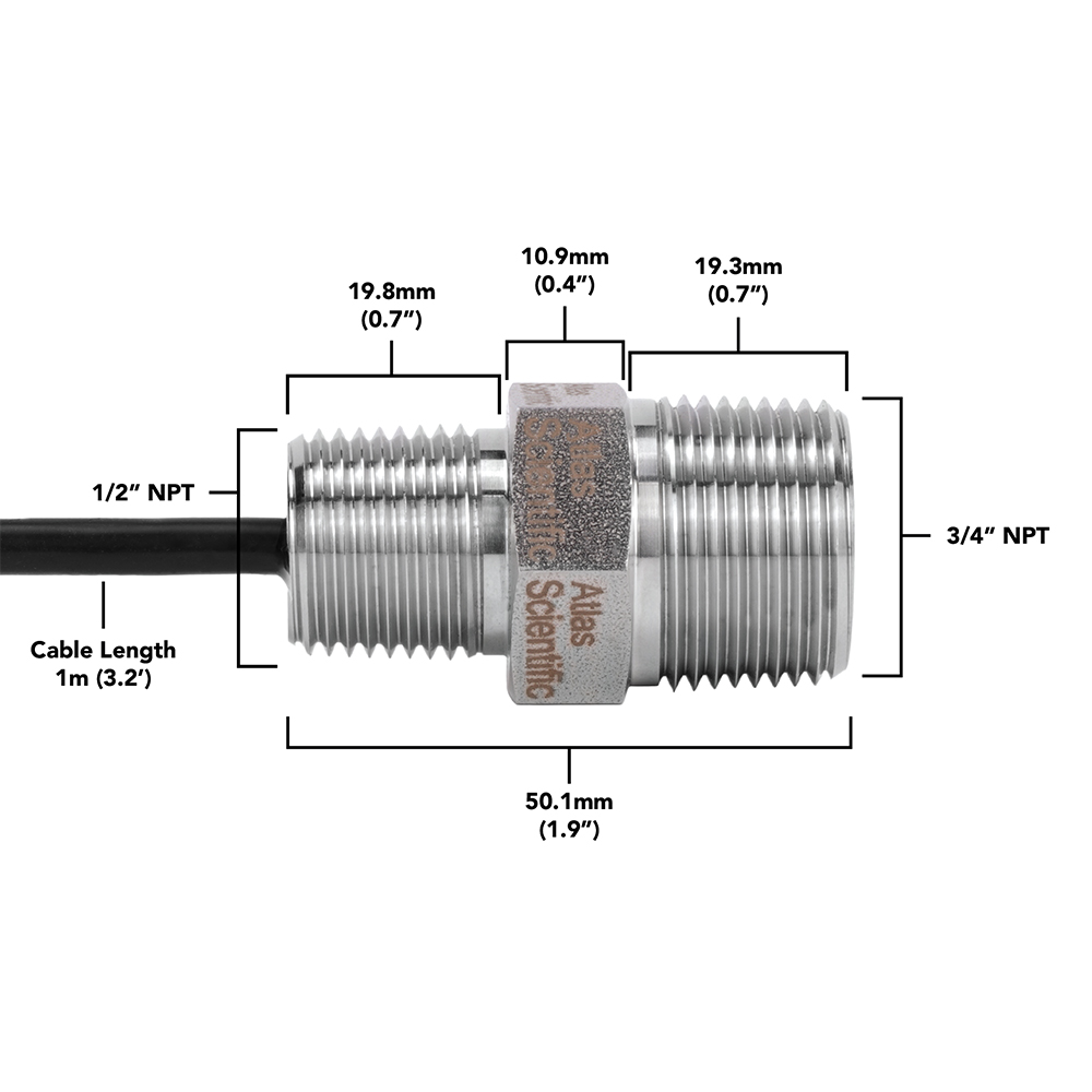 EZO-HUM™ Embedded Humidity Probe – Stainless Steel Body