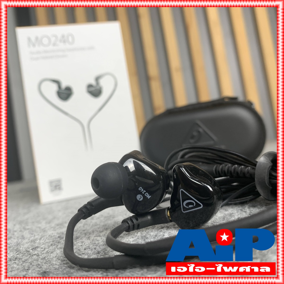 BEHRINGER MO240 หูฟัง in ear monitors หูฟังอินเอียร์ราคาไม่แพง สำหรับนักดนตรี นักฟังเพลง และ ซาวด์เอ็นจิเนียร์ MO-240 MO 240 +++