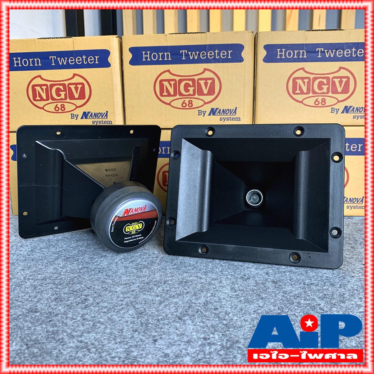1ดอก NANOVA NGV-68 ทวิตเตอร์ปากเป็ด 6x8 นิ้ว ลำโพงเเหลม Horn Tweeter ปากเป็ด นาโนวา NGV 68 NGV68 NA NOVA สั่งหลายตัวกดสั่งในคำสั่งซื้อเดียวได้
