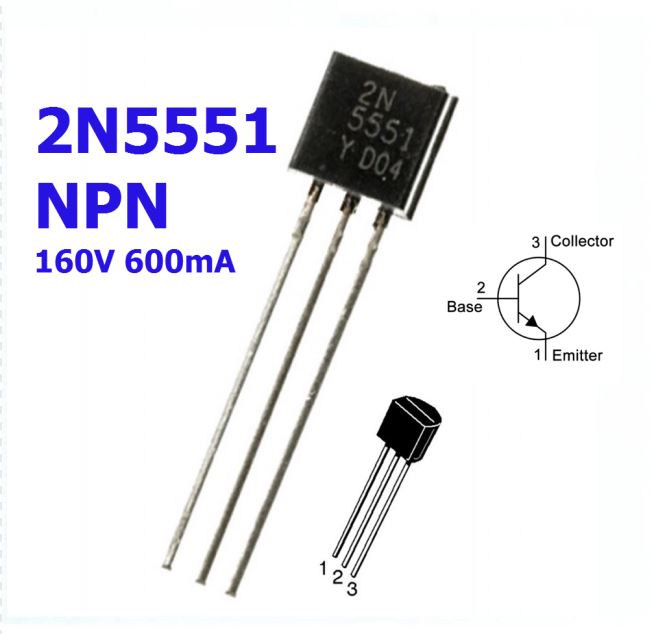 2N5551 TO-92 NPN 160V 600mA