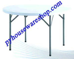 โต๊ะกลมเอนกประสงค์ 4 ฟุต,โต๊ะพับหน้าHDPE,โต๊ะจัดเลี้ยง,โต๊ะจีน