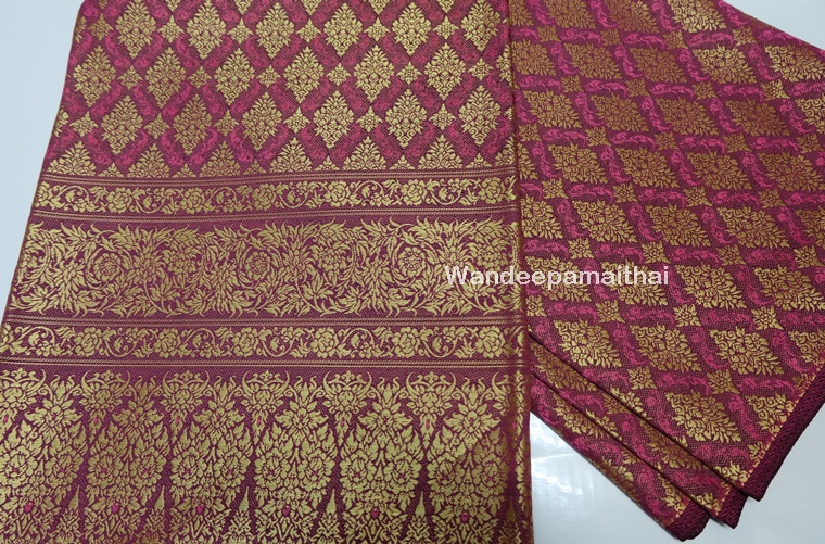 ผ้าไหมเกษตร คุณภาพดี ราคาถูก (สีชมพู)