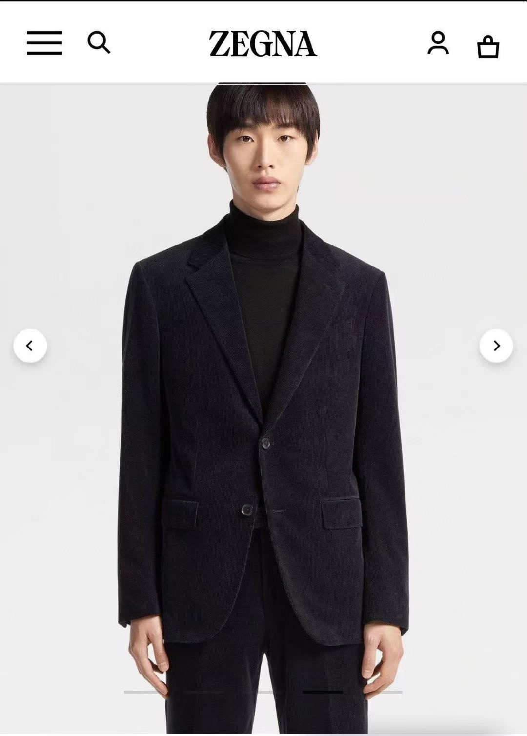 **do** เสื้อเบลเซอร์ Zegna NAVY BLUE CASHCO JACKET ผ้าลูกฝูก สินค้าใหม่ ของแท้