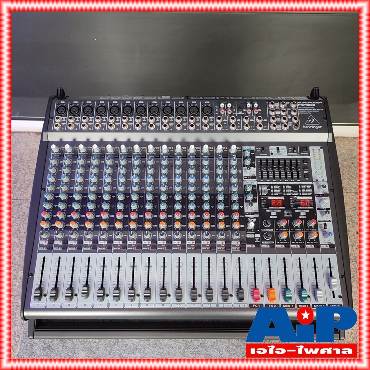 BEHRINGER PMP-6000 POWER MIXER เพาเวอร์มิกเซอร์ 1600 วัตต์ 20 Channel PMP 6000 PMP6000 +++ เอไอ-ไพศาล