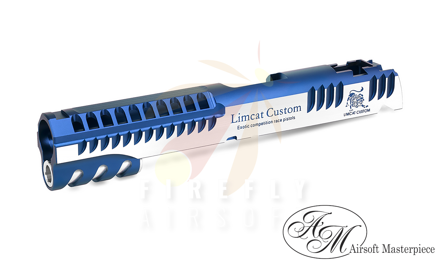 Airsoft Masterpiece “LimCat Custom 2024” Slide for Hi-CAPA 5.1 (Blue 2Tone)