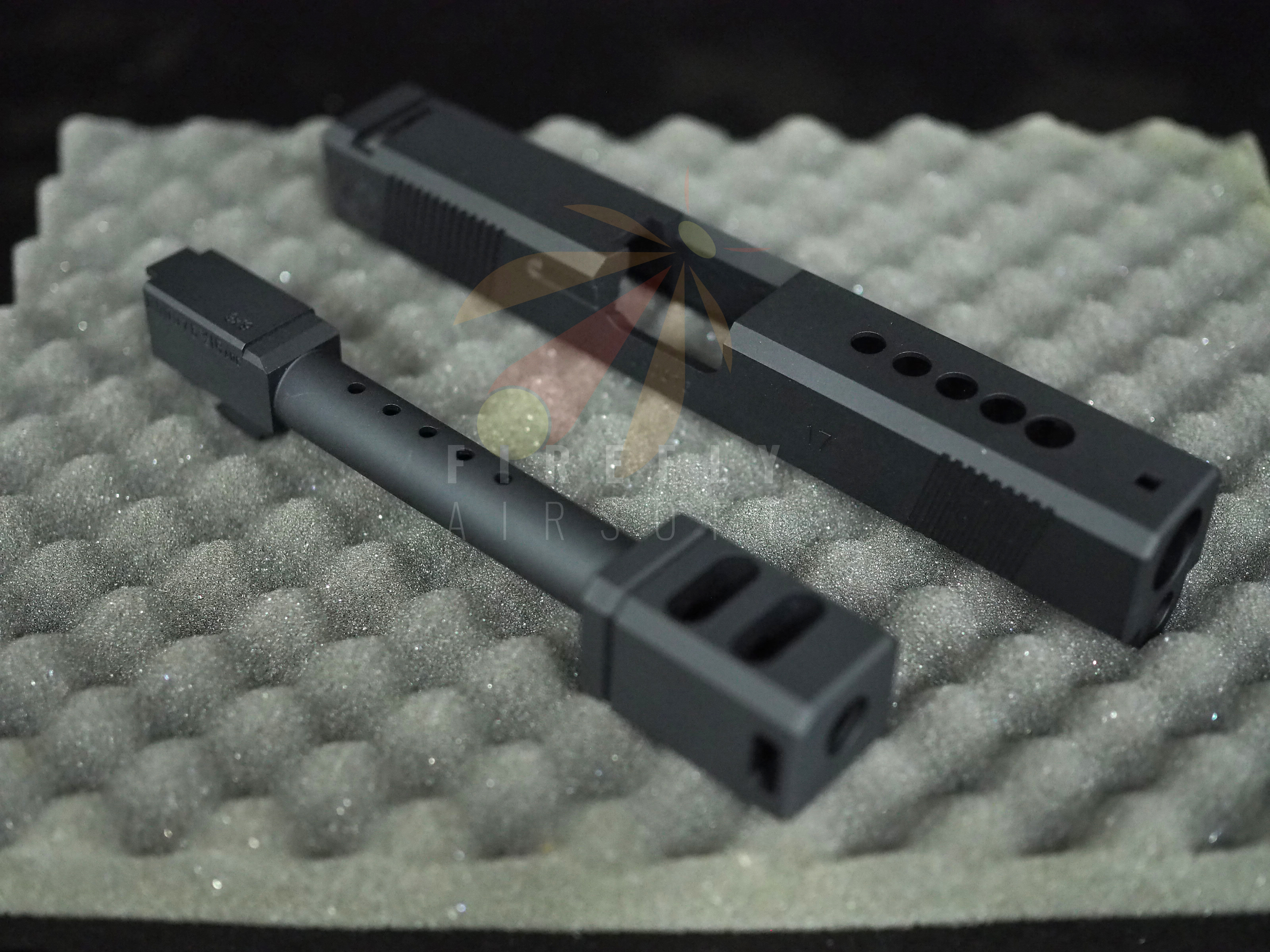 Airsoft Caspian Open Slide for Marui G17 (BLACK)