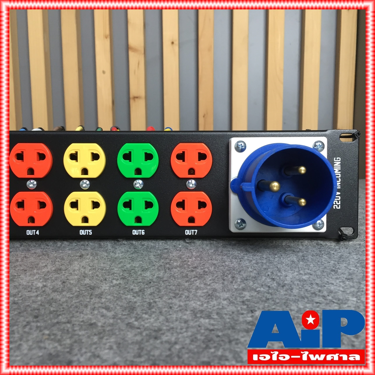 TECHCRON AC-32A M2 ชุดโหลดไฟ ชุดจ่ายไฟ AC 32A ชุดโหลดไฟใช้งานกับเพาเวอร์แอมป์ ชุดจ่ายไฟ 2 หน้าจอ สินค้าโรงงาน MEGATECH