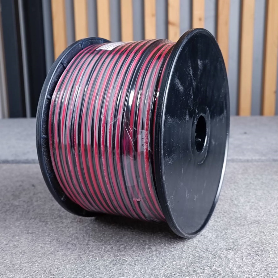 ล้อ100เมตร CONNEX RB-210 2X1.0 SQ.MM.สายลำโพงดำแดง 100M RB 210 RB210 สายลำโพง ดำ-แดง สายลำโพง2x1 ทองแดงชุบ เอไอ-ไพศาล