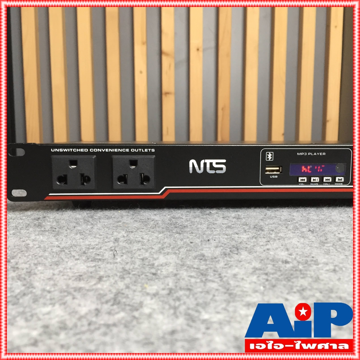 NTS PR820MP3 เปิดเล่นMP3 ผ่านบลูทูธ POWER DISTRIBUTION NTS เชื่อมต่อกับ Bluetooth ปลั๊กรางจ่ายไฟสำหรับติดแล็ค PR 820 MP3