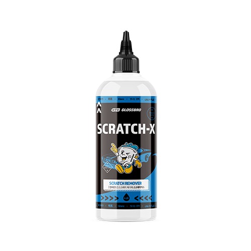 GLOSSBRO Scratch X, น้ำยาขัดลบรอยสีรถ 300ml