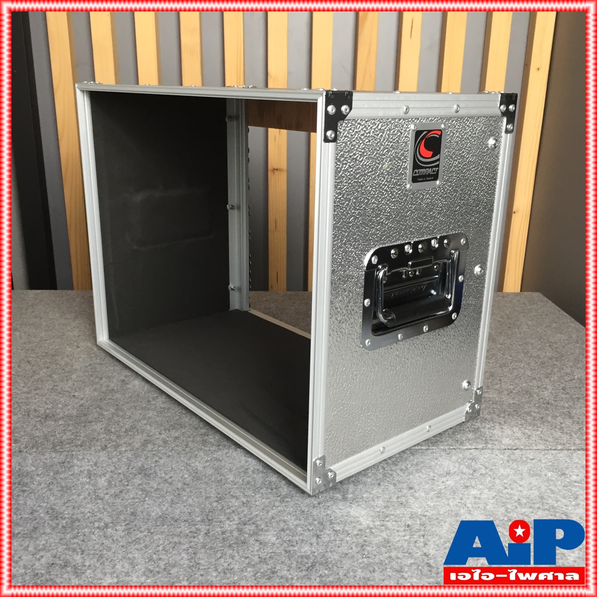 COMPACT EL-8 RACK สีเงิน เปลือยหน้า-หลัง (ไม่มีฝาปิด) ลึก11นิ้ว คอมแพ็ค แร็ค EL8 แร็คเครื่องเสียง แร็คเปลือย แร็คแอมป์