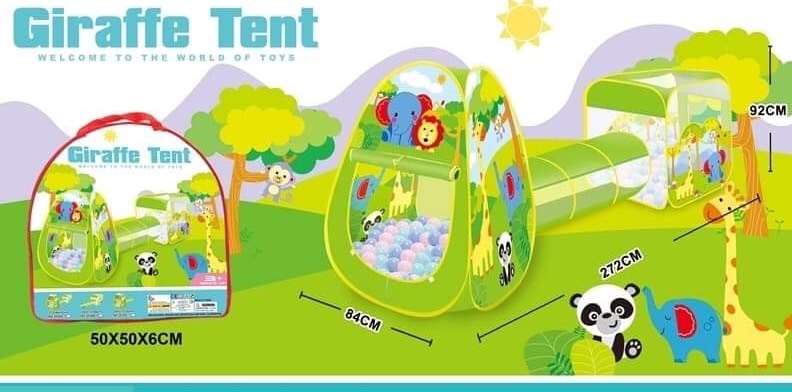 2030A-1 ของเล่นเต็นท์เด็ก เต้นท์อุโมงค์ลายสัตว์