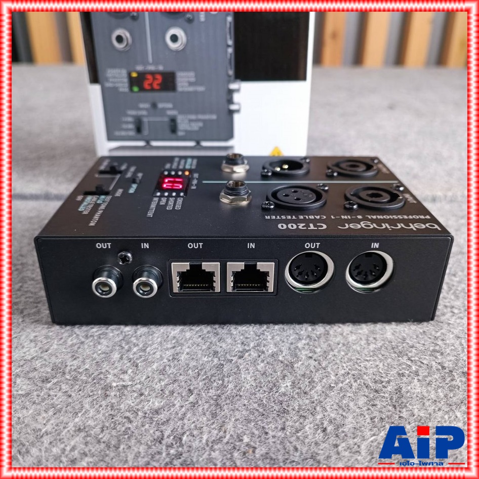 BEHRINGER CT-200 CABLE TESTER เครื่องเช็คสายสัญญาณ เครื่องวัดสายสัญญาณ แบบ 8-in-1 เครื่องทดสอบสายเคเบิล CT 200 CT200 เอไอ-ไพศาล
