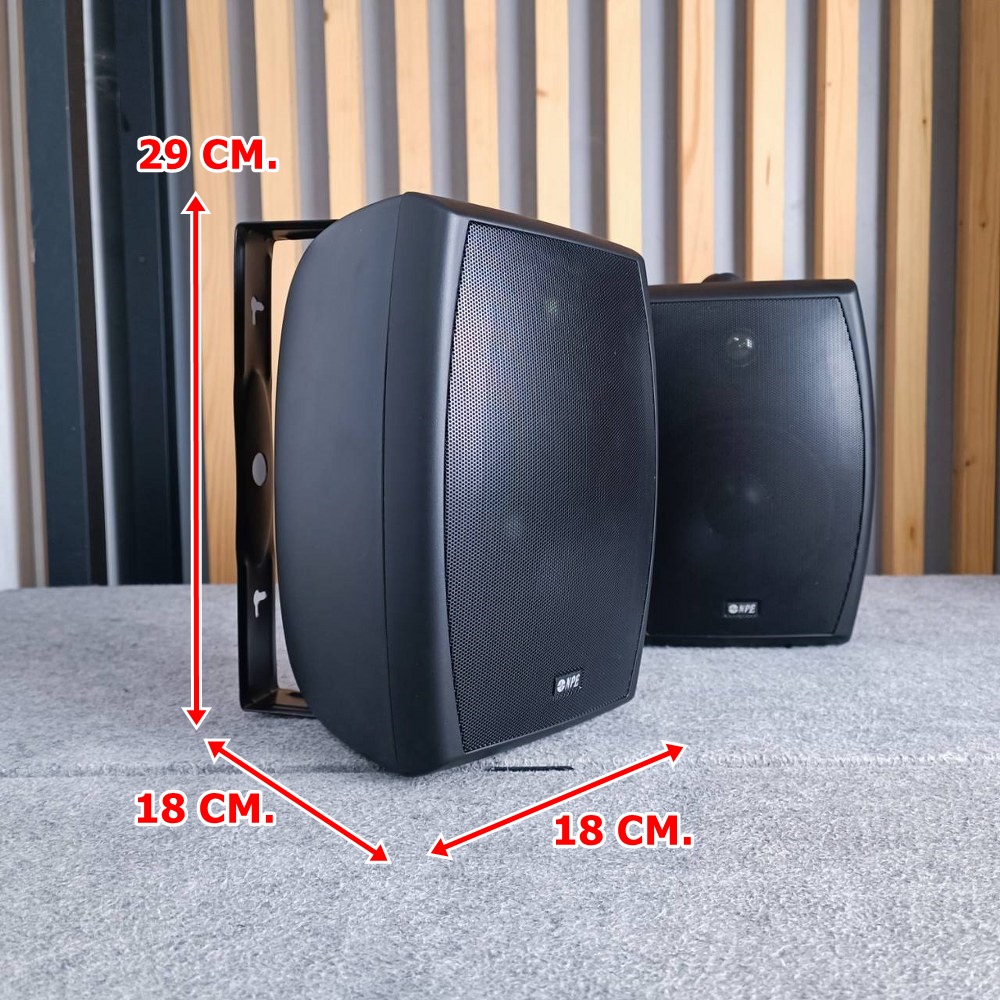 สีดำ NPE NP-602T ตู้ลำโพง มีLINE ตู้ ลำโพง แขวน ผนัง ลำโพงติดผนัง NP602T NP 602 T NP-602 เอไอ-ไพศาล