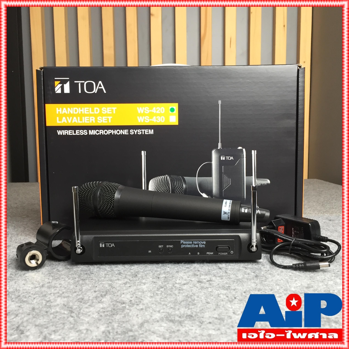 ความถี่ใหม่ กสทช TOA WS-420 AS ไมค์ลอย ถือเดียว ไมค์ ไมโครโฟน ไมค์ลอยแบบถือ WS 420AS WS420AS ไมค์ลอยTOA MICROPHONE เอไอ-ไพศาล