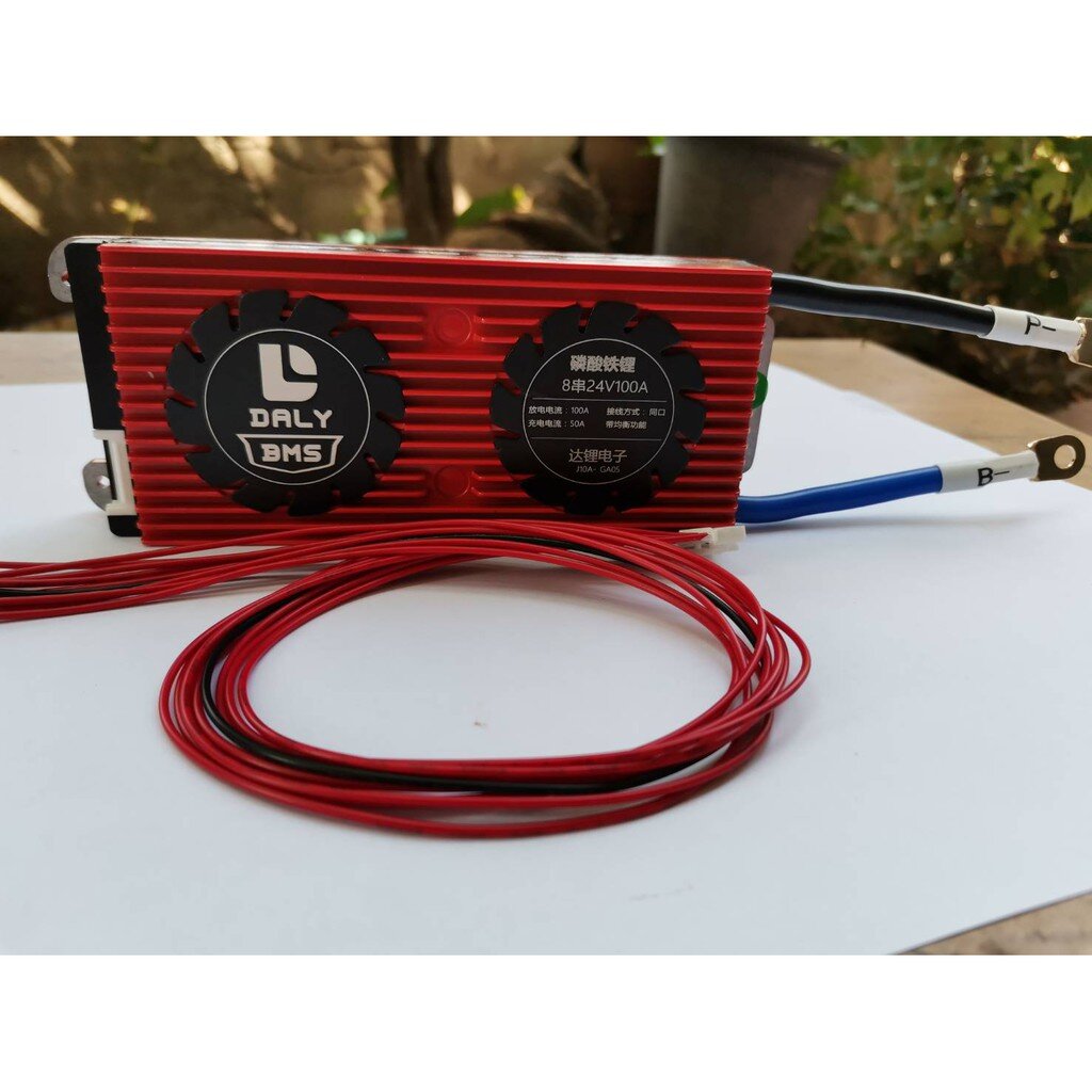 โล๊ะราคาพิเศษ 100A BMS Daly LifePo4 4S สำหรับป้องกันแบตเตอรี่ Lithium phosphate รุ่น 100A